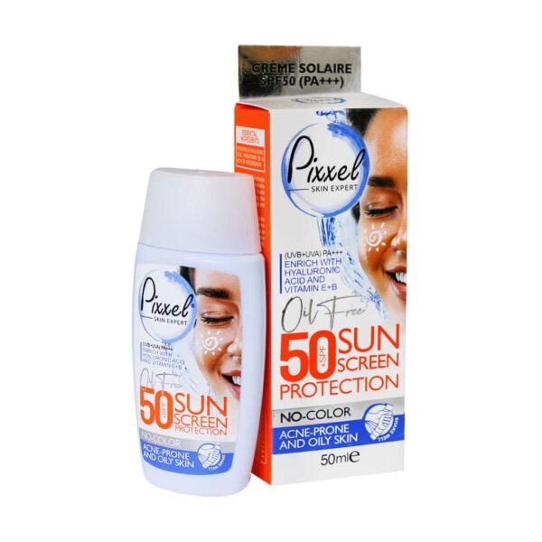 کرم ضد آفتاب پیکسل SPF50 پوست چرب(بی رنگ)